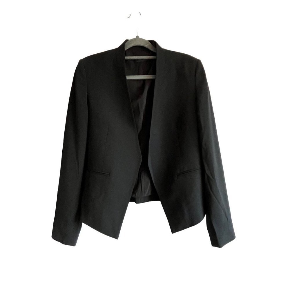Theory Lana Edition 4 Open Front Blazer Virgin Wo… - image 3